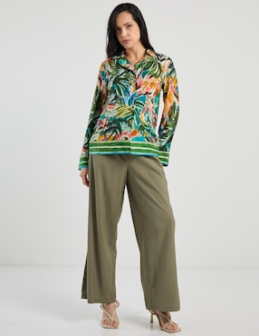 Blusa Contempo manga larga para mujer