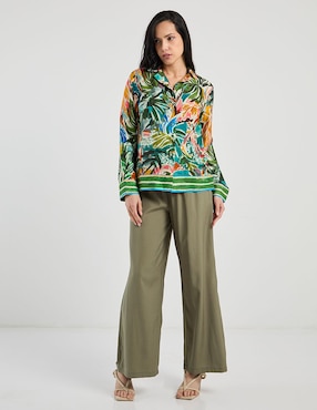 Blusa Contempo manga larga para mujer