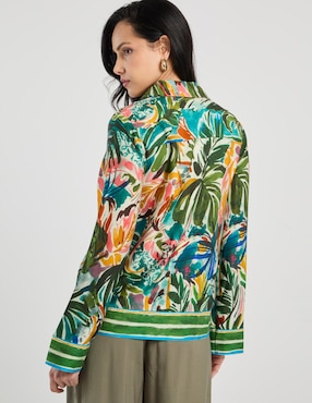 Blusa Contempo manga larga para mujer