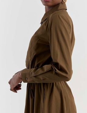 Vestido midi casual Contempo para mujer