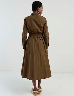 Vestido midi casual Contempo para mujer