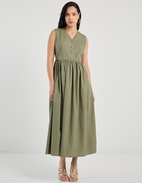 Vestido crop casual Contempo para mujer