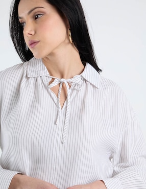 Blusa Contempo manga larga para mujer