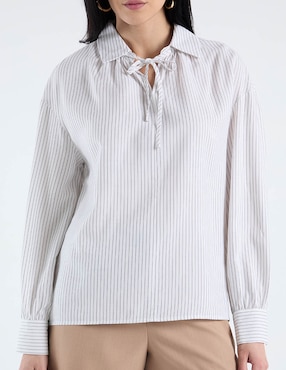 Blusa Contempo manga larga para mujer