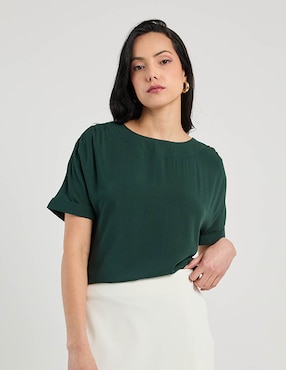 Blusa Contempo manga corta para mujer