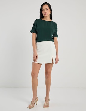 Blusa Contempo manga corta para mujer