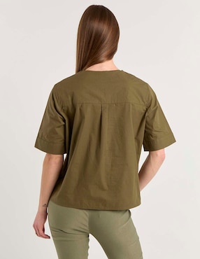 Blusa Contempo manga corta para mujer