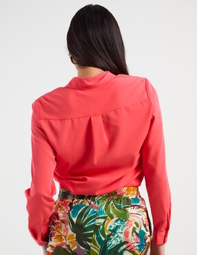 Blusa Contempo manga larga para mujer