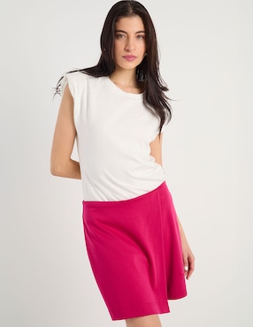 Falda short corto Contempo a la cintura