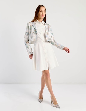 Vestido arriba de la rodilla casual Contempo para mujer