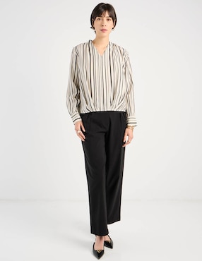 Blusa Contempo manga larga para mujer