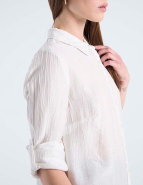 Blusa Contempo manga larga para mujer