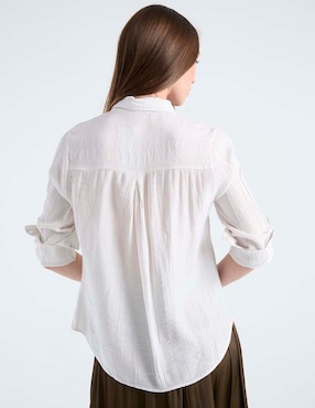 Blusa Contempo manga larga para mujer
