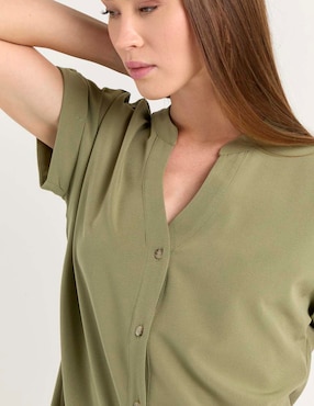 Blusa Contempo manga corta para mujer
