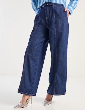 Jeans amplio Contempo para mujer