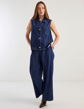 Blusa camisera Contempo para mujer
