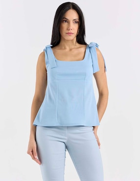 Blusa de tirantes Contempo para mujer