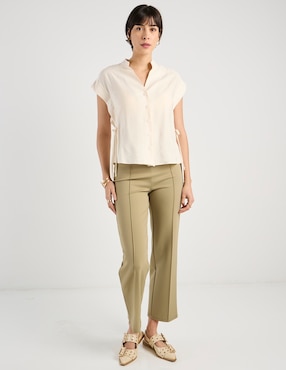Blusa Contempo manga corta para mujer
