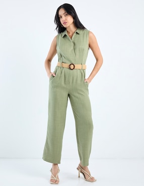 Jumpsuit Contempo estampado jaspeado para mujer
