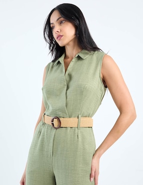 Jumpsuit Contempo estampado jaspeado para mujer
