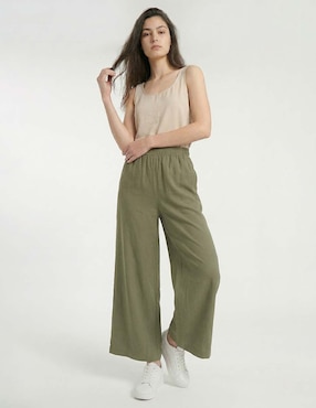Pantalón relaxed Contempo amplio para mujer