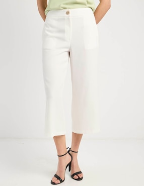 Pantalón capri Contempo amplio para mujer