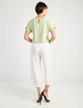 Pantalón capri Contempo amplio para mujer