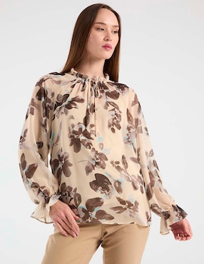 Blusa Contempo manga larga para mujer