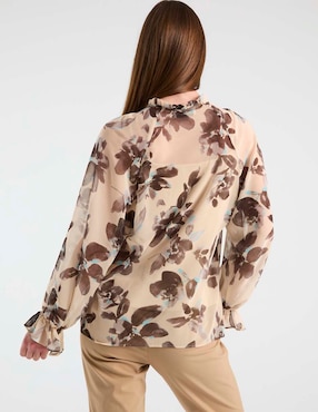 Blusa Contempo manga larga para mujer