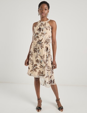 Vestido a la rodilla Contempo para mujer