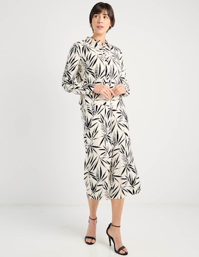 Pantalón capri Contempo amplio para mujer