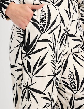 Pantalón capri Contempo amplio para mujer