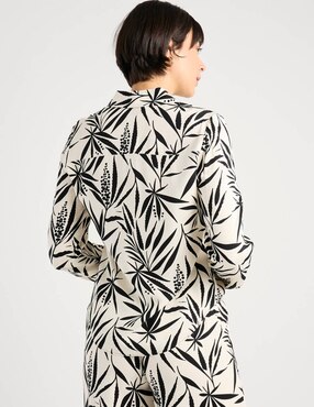 Blusa camisera Contempo manga larga para mujer