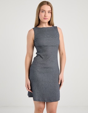 Vestido arriba de la rodilla casual Contempo para mujer