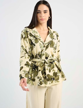 Blusa Contempo manga larga para mujer