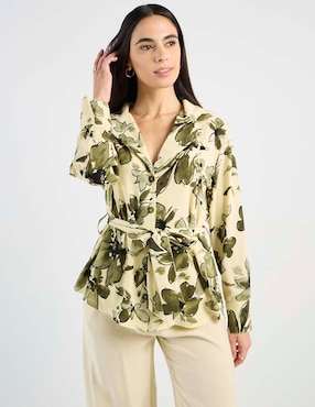 Blusa Contempo manga larga para mujer