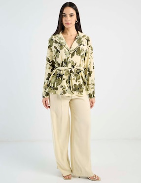 Blusa Contempo manga larga para mujer