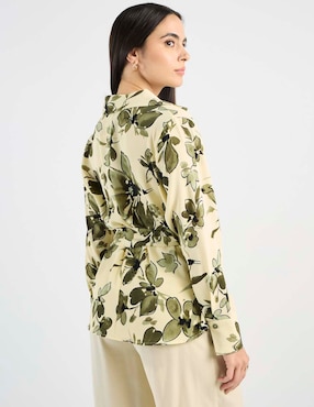Blusa Contempo manga larga para mujer