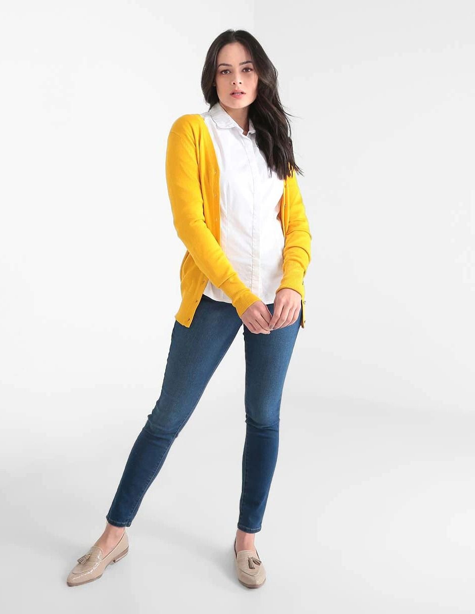 Ensamble cuello v para mujer 6