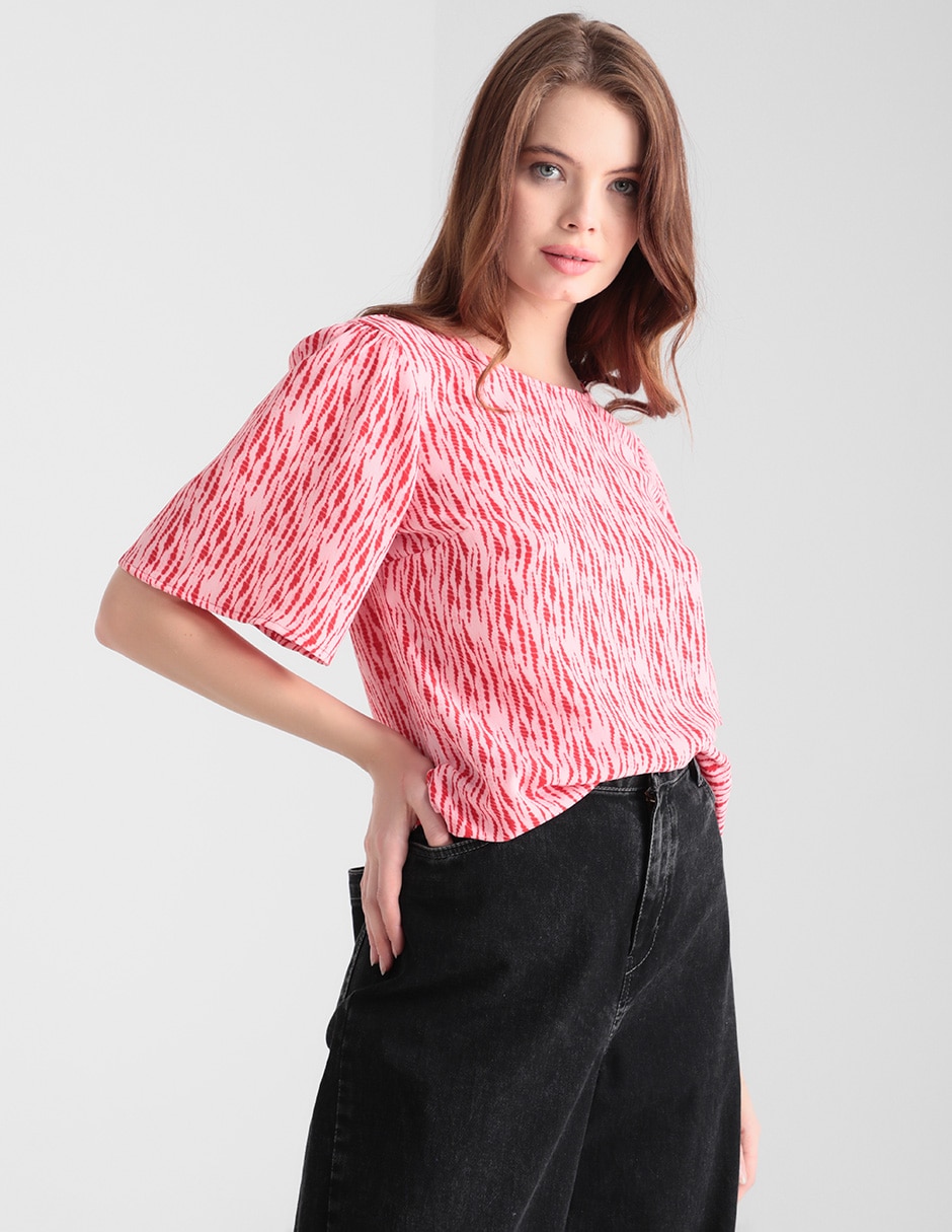 BLUSA CONTEMPO, GDE, CARMÍN CLARO ESTAM