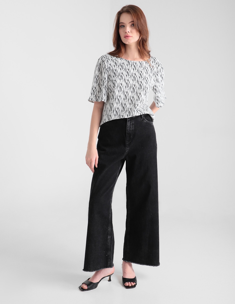 Blusa manga corta para mujer 3