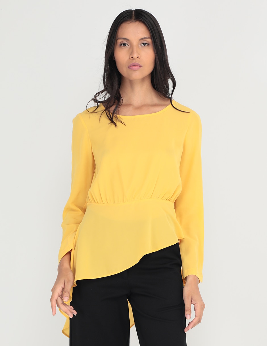 Blusa Contempo manga larga para mujer