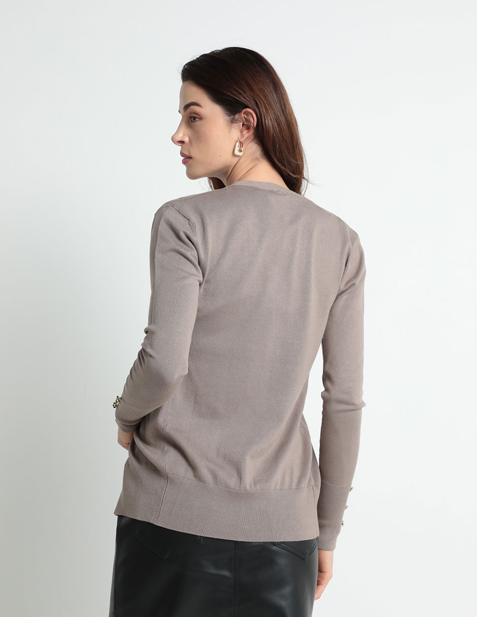 Suéter Contempo cuello V para mujer