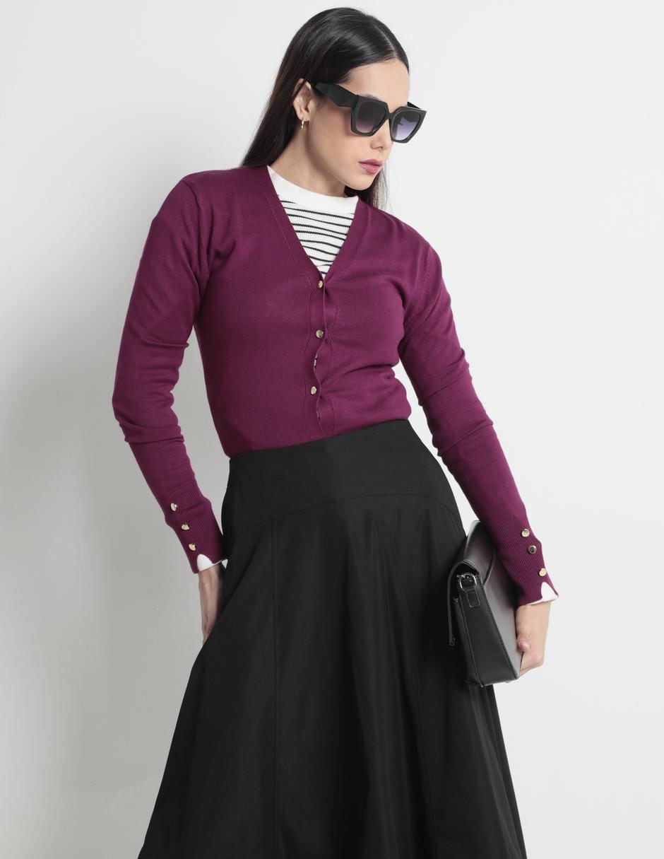 Suéter cuello V para mujer Suéter cuello V para mujer