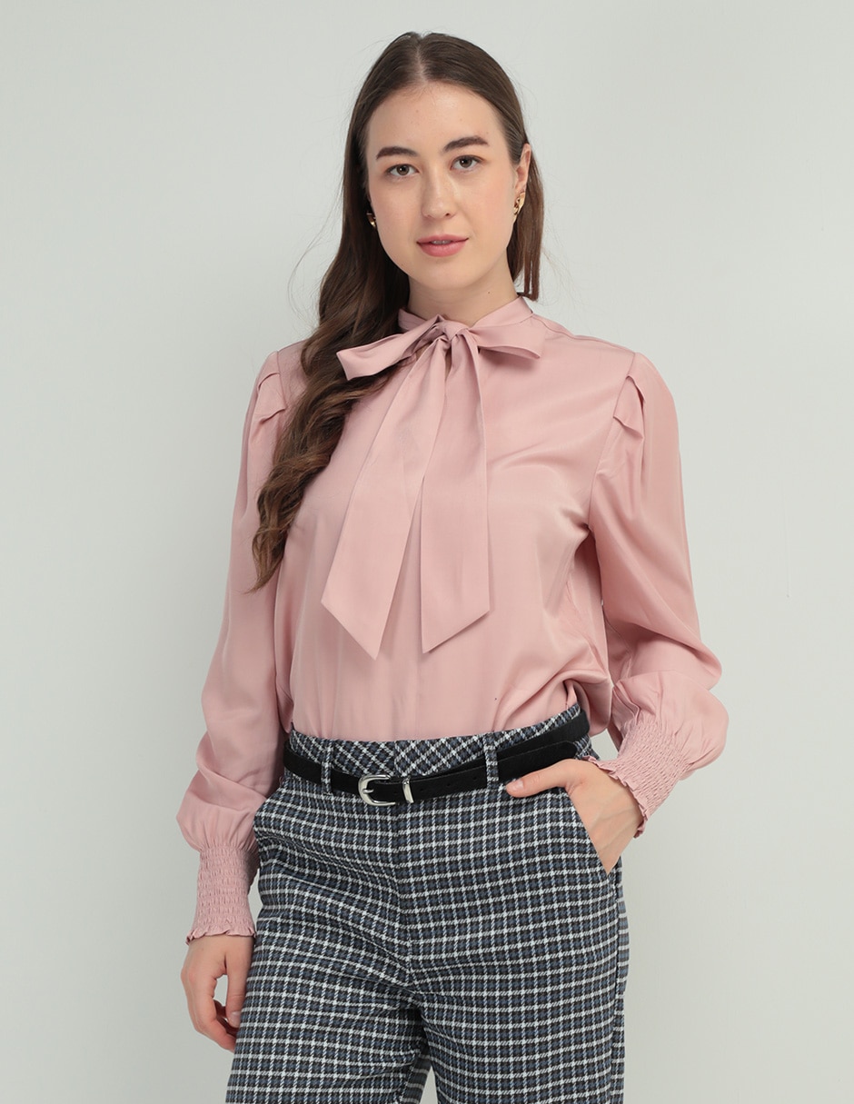 Blusa Contempo manga larga para mujer Suburbia