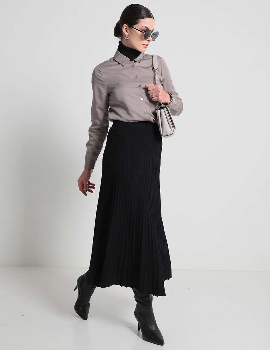 BLUSA CONTEMPO, CH, CINDER LISO M LARGA