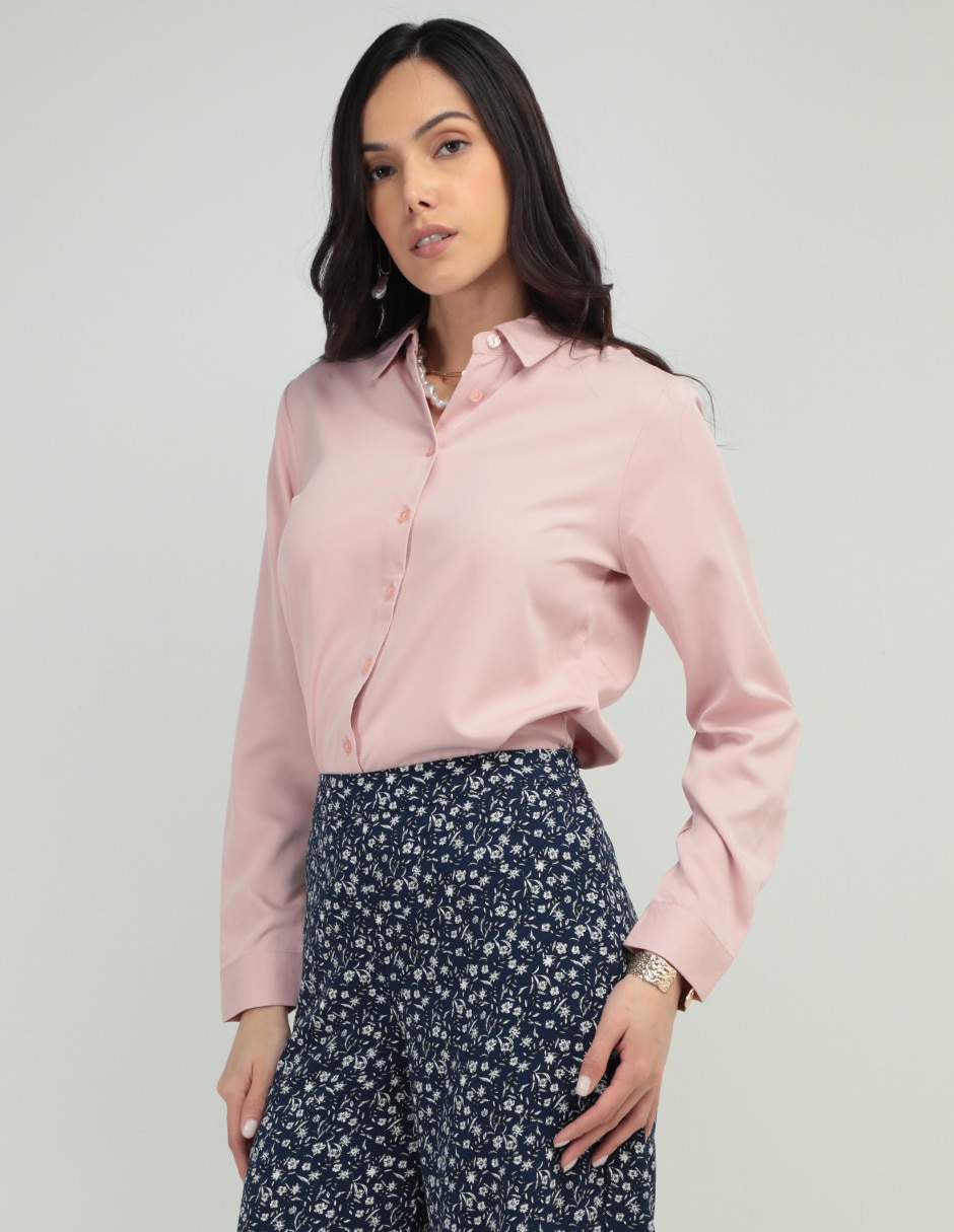 Blusa Contempo manga larga para mujer