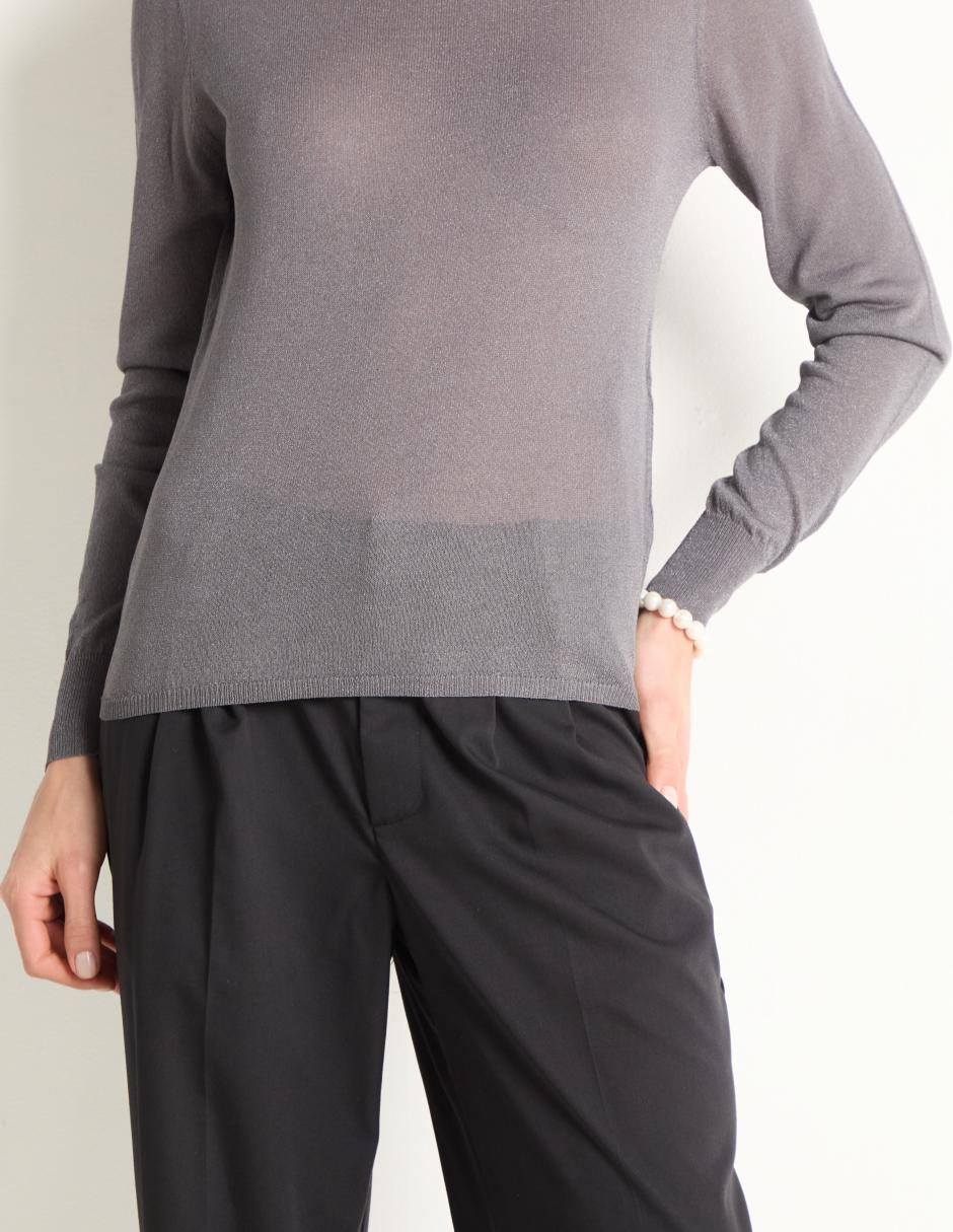 Suéter cuello redondo para mujer 5