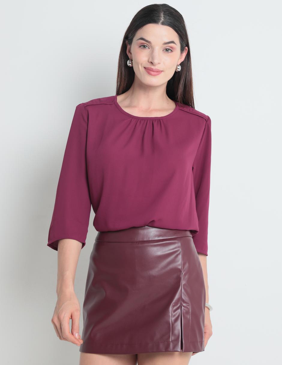 Blusa manga 3/4 para mujer Blusa manga 3/4 para mujer