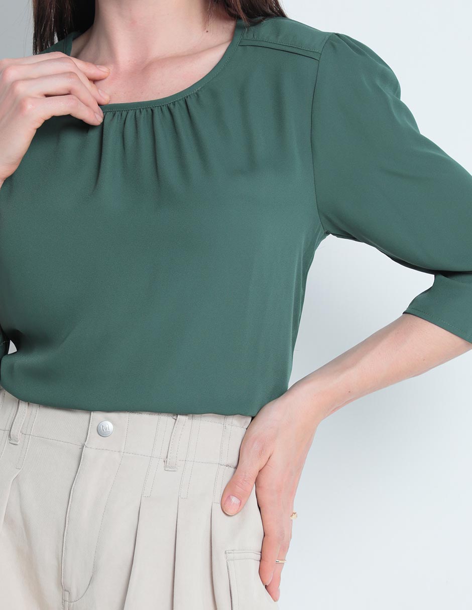 BLUSA CONTEMPO, M, SYCAMORE LISO M LARG